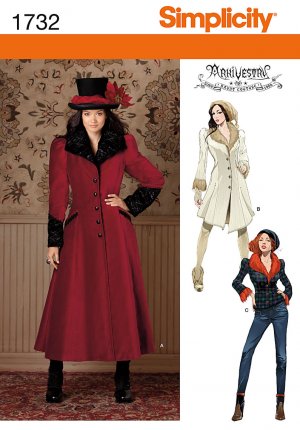 Steampunk Arkivestry Victorian Coat or Jacket Pattern S 1732 - FREE Shipping