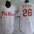 NEW Large Philadelphia Phillies Utley white  Jersey