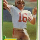 Joe Montana - Rookie 1981 Topps #216