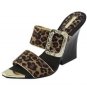 Leopard Women Wedge Sandal - Size 8