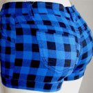 Teen Plaid Shorts - Blue - size 1/2