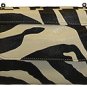 Zebra Print Flat Wallet w/ Pocket & Strap- Pink