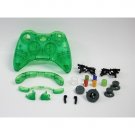 Xbox 360 Wireless Controller CLEAR GREEN Shell Casing Case