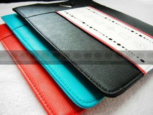 Luxury iPad 2 iPad 3 Prada Real Leather Standing Case Cover Pouch