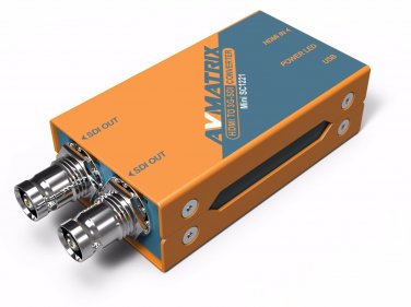 AVMatrix Mini SC1221 HDMI to Dual 3G-SDI Pocket-Size Broadcast Converter