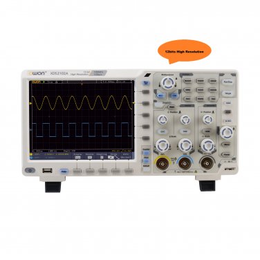 OWON XDS2102A 100MHz 12 bits 20M  High Resolution ADC Digital Oscilloscope