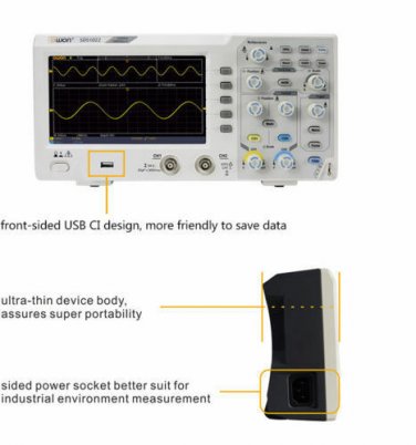 OWON SDS1022 20MHz 100MS/s Economical Educational Digital Storage Oscilloscope
