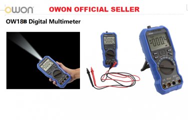 Owon OW18B multi-conne supported mobile app true RMS multimeter bluetooth+flashl