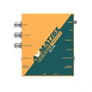 AVmatrix SC1120  3G-SDI to HDMI & AV 1080P to 720p Scaling Converter