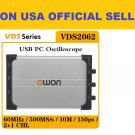 OWON VDS2062 PC Oscilloscope, 60MHZ, Chanel: 2+1 (multi), 1GSa/s, 10M, 2ns/div～1