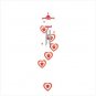 #38431 Dancing Hearts Wind chime