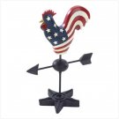 #38964 Patriotic Rooster Weathervane Statue