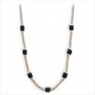 #13005 Black Nouveau Ice Necklace
