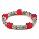 #13006 Red Nouveau Ice Bracelet