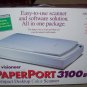 VISIONEER PAPERPORT 3100B FLATBED COLOR SCANNER WORKS IN BOX With CDs