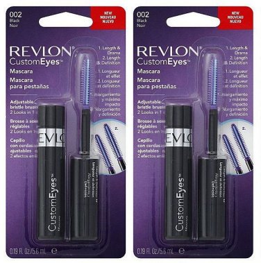 (2 Pack)  Revlon CustomEyes Mascara, Black 002
