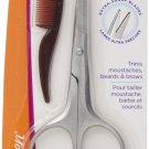 Sally Hansen Beauty Tools, Style Your 'stache-Moustache and Beard Scissors with Comb Sally Hansen Beauty Tools, Style Your 'stache-Moustache and Beard Scissors with Comb