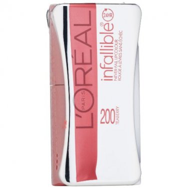 L'Oreal Paris Infallible Never Fail, Teaberry 200 Lipcolour,  0.084 oz
