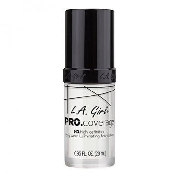 L.A. Girl PRO.Coverage HD Long Wear Illuminating Foundation, White - 0.95 oz bottle