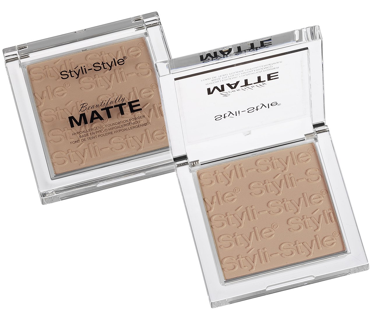 Styli-Style Cosmetics Beautifully Matte - Face Powder - Warm Tan, .32 oz/(9g)