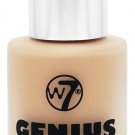 W7 Genius Feather Light Foundation, Sand Beige  1.05oz / 30ml