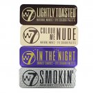 (4-PACK) W7 Palette Collection Includes Lightly Toasted, Colour Me Nude, In the Night & Smokin