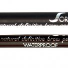 Sorme Waterproof Eyebrow Pencil with Brush Soft,  Rich Brown #33