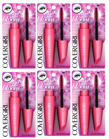 (6 Pack) CoverGirl Full Lash Bloom by Lashblast Mascara, Very Black 800