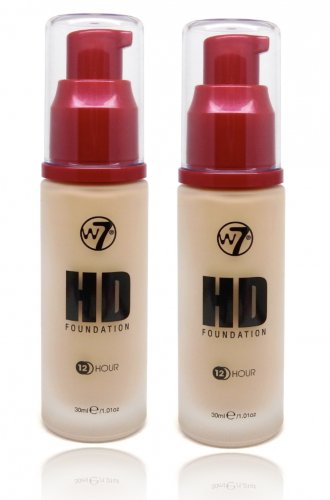 (2-Pack ) W7 - HD Foundation Early Tan 12 Hours 30ml