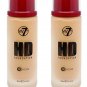 (2-Pack ) W7 - HD Foundation, Fresh Beige (12 Hours) 30ml