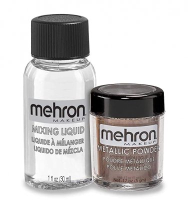 Mehron Metallic Powder with Mixing Liquid - Bronze