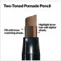 Revlon Colorstay Browlights Pencil, Eyebrow Pencil & Brow Highlighter, Soft Black 404
