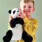 KRAMIG Soft toy, white/black