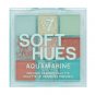 W7 COSMETICS Pressed Pigment Palette - Aquamarine, Soft Hues