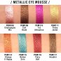 J.Cat Beauty Pris-Metal Chrome Eye Mousse, (PEM136) Blinding Heat