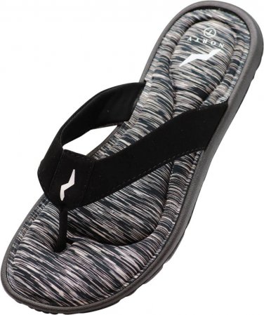 NORTY ladies Memory Foam Flip Flops  (12111) Black