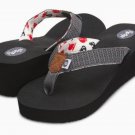 Floopi Womens Anna Wedge Yoga Mat Thong Flip Flop (519) Grey