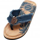 Norty - Men's Memory Foam Footbed Sandals - 13117 Indigo Canvas Norty - Men's Memory Foam Footbed Sandals - 13117 Indigo Canvas