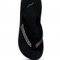 Norty Women's Rhinestone Wedge Sandal, Black (12056)
