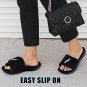 NORTY - Women's Memory Foam Footbed Sandals, Black (12116)