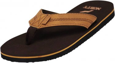 NORTY Men's Lightweight Canvas Strap Flip Flop (11130) Everyday Beach Pool Sandal