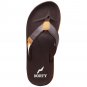 Norty Men's Everyday Sandals Flip Flop Thong Shoe, Brown/Orange  (11042)