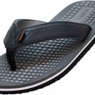 NORTY Men's Flip Flop Sandal - Grey Black 11120