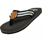 NORTY Men's Flip Flop Sandal Black Grey 11107
