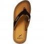 NORTY Men's Sandals for Beach, Casual, Outdoor & Indoor Flip Flop Thong Shoe 11118 (Camel/Black)