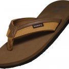 NORTY Men's Everyday Sandals Flip Flop Thong Shoe 13007 (Brown)