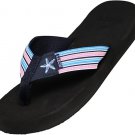 NORTY - Women's Casual Resort Wear Flip Flop Sandal 12252 Rainbow Stripe NORTY - Women's Casual Resort Wear Flip Flop Sandal 12252 Rainbow Stripe