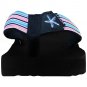 NORTY - Women's Casual Resort Wear Flip Flop Sandal  12252 Rainbow Stripe