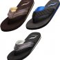 Norty Men's Flip Flop Sandal Brown 11017