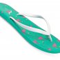 NORTY Women's Easy to Wear EVA Flip Flop Sandal, 22017B Flamingos Teal